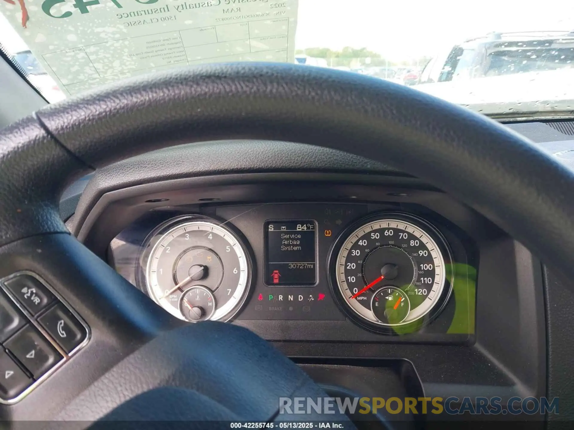 7 fotografías del automóvil dañado 3C6JR6DG1NG300872 RAM 1500 CLASSIC 2022