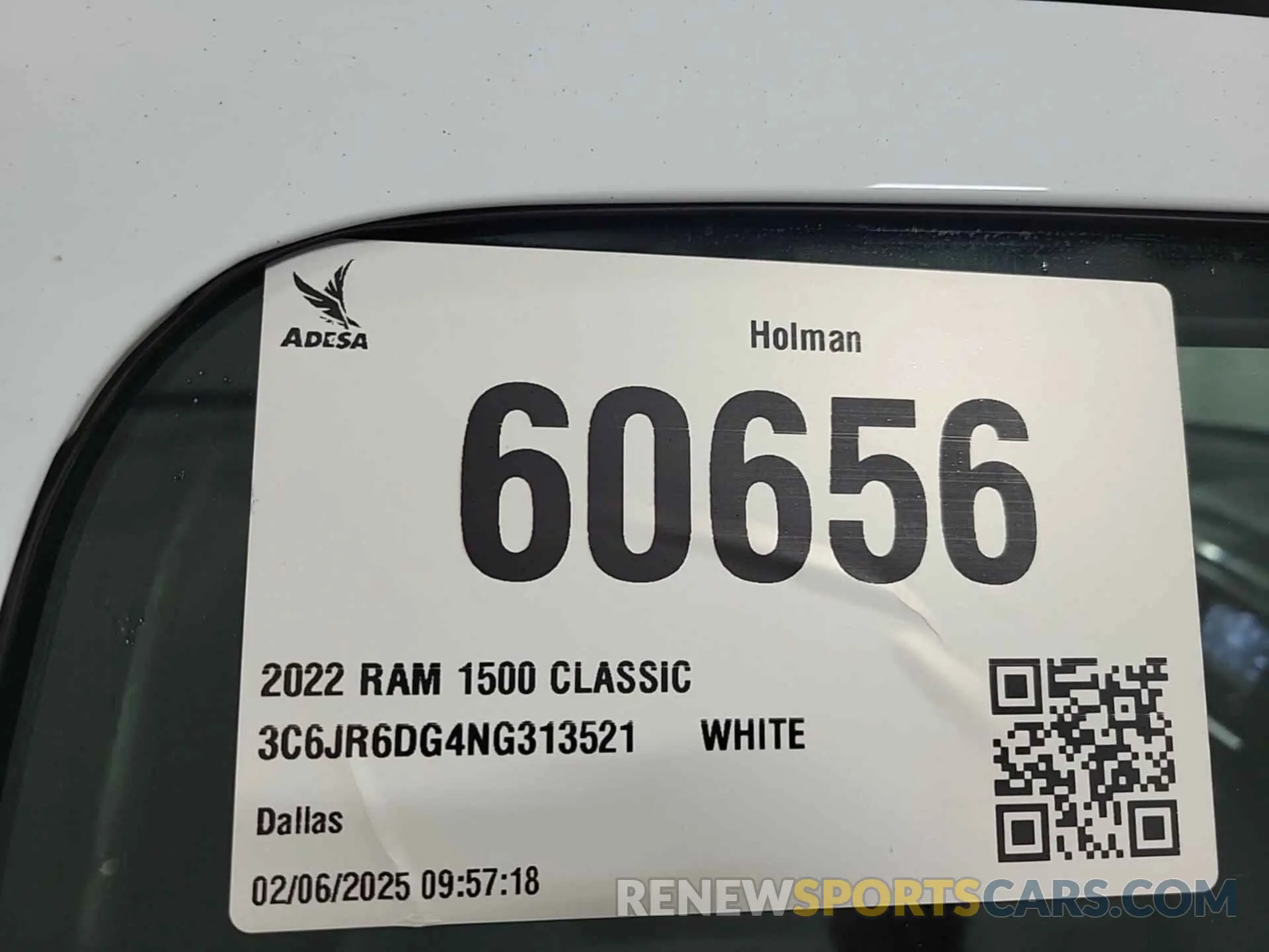 1 fotografías del automóvil dañado 3C6JR6DG4NG313521 RAM 1500 CLASSIC 2022