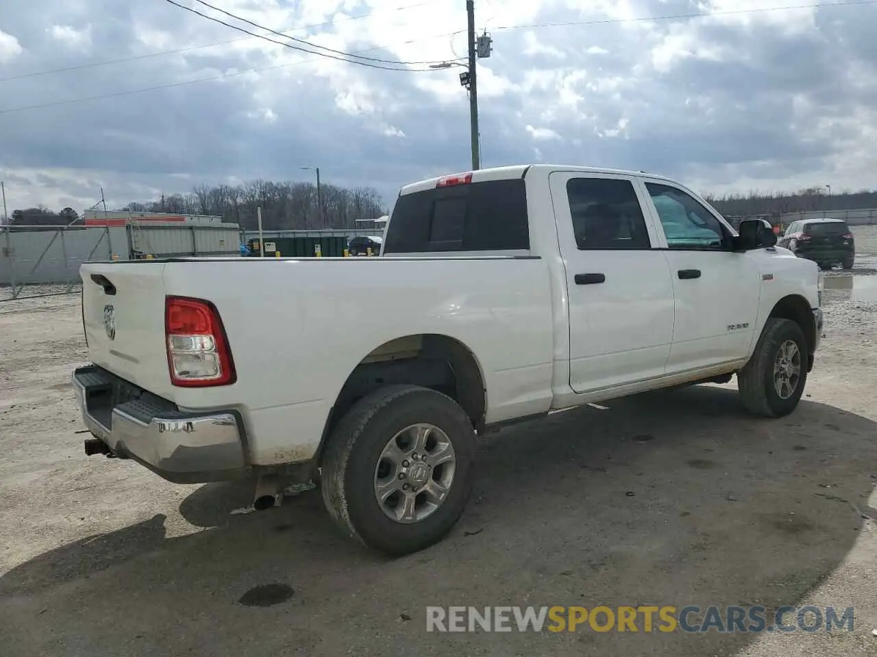 3 fotografías del automóvil dañado 3C6UR5CJ2KG565445 RAM 2500 2019