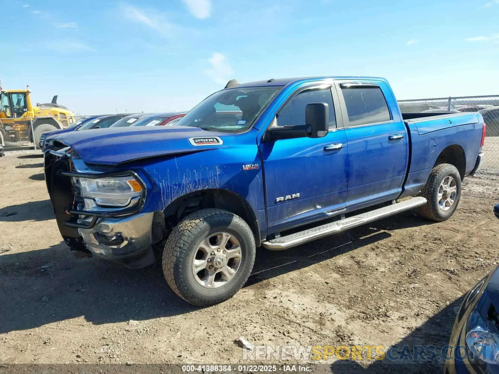 2 fotografías del automóvil dañado 3C6UR5DJ9KG645260 RAM 2500 2019