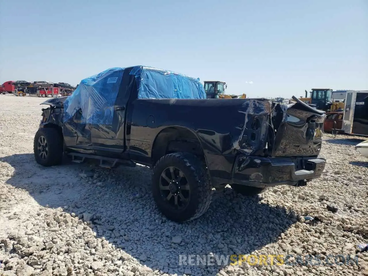2 fotografías del automóvil dañado 3C6UR5DL1KG641088 RAM 2500 2019