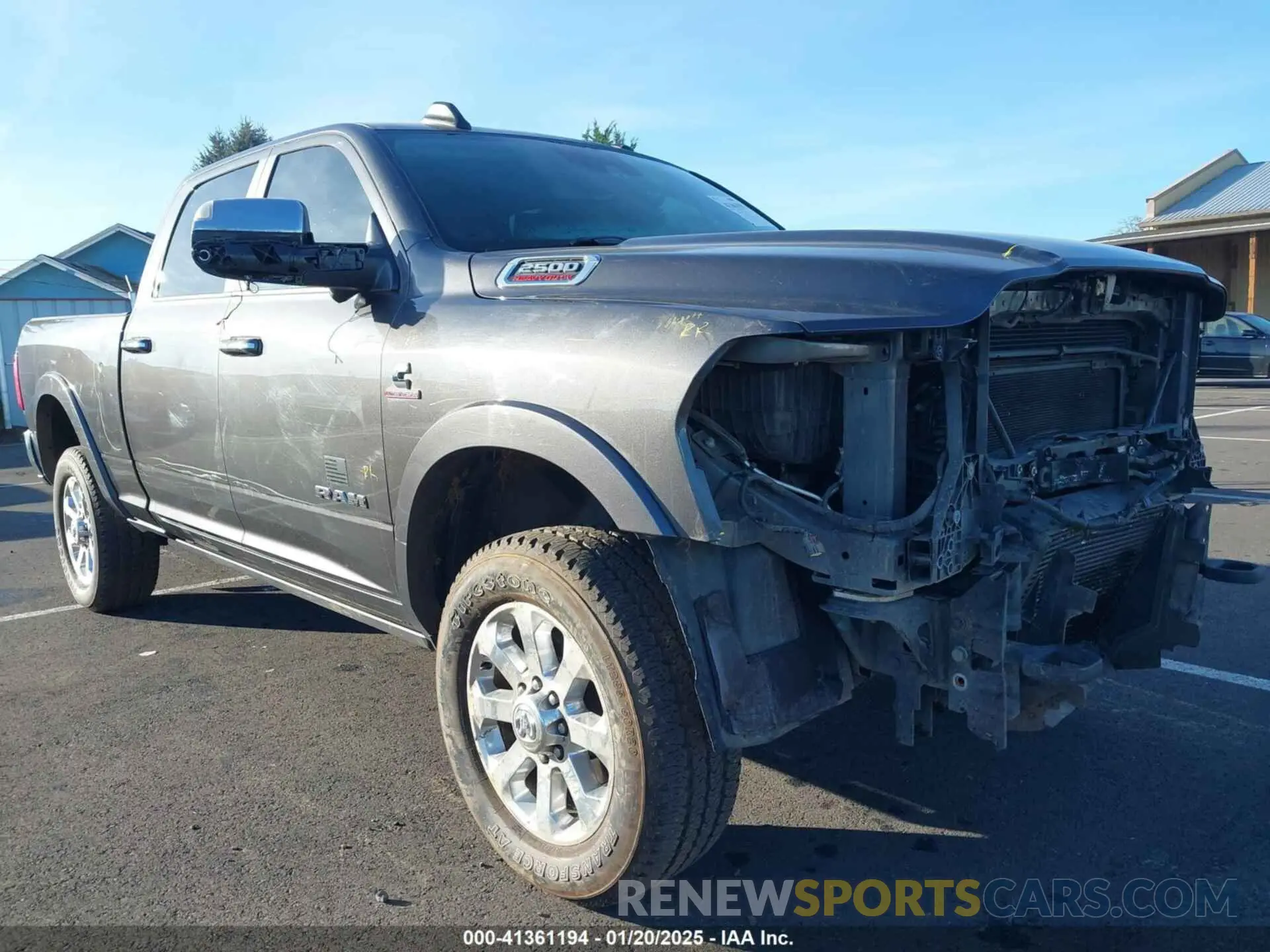 6 fotografías del automóvil dañado 3C6UR5FL5KG546188 RAM 2500 2019