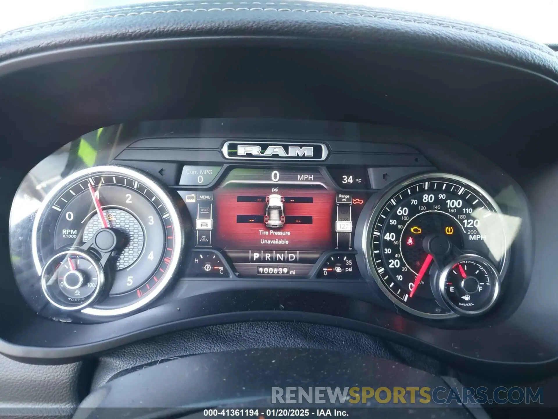 7 fotografías del automóvil dañado 3C6UR5FL5KG546188 RAM 2500 2019