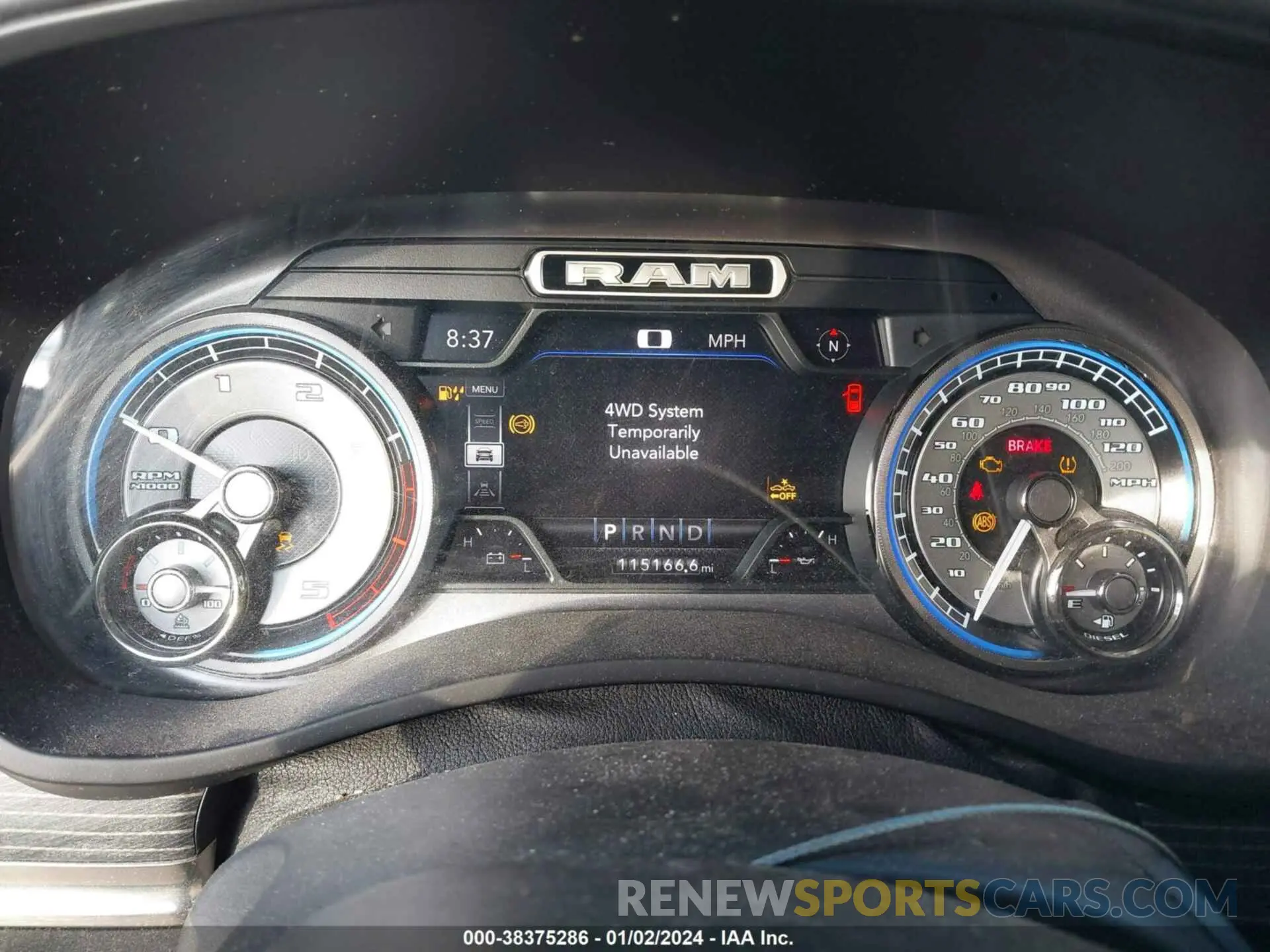 7 fotografías del automóvil dañado 3C6UR5SL3KG615465 RAM 2500 2019
