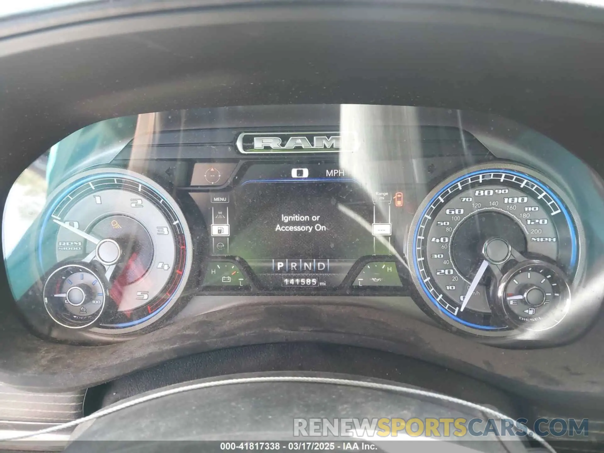 7 fotografías del automóvil dañado 3C6UR5SL2LG178429 RAM 2500 2020