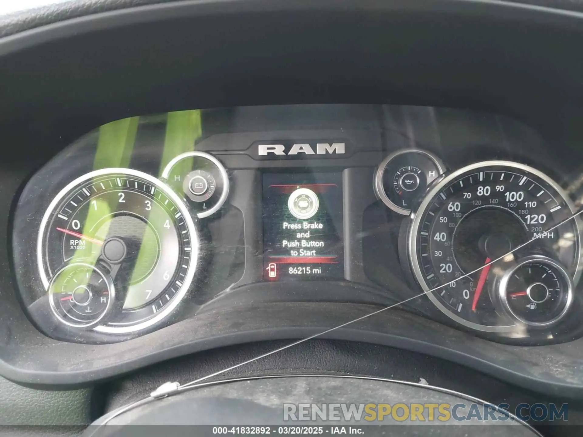 7 fotografías del automóvil dañado 3C7WR4HJXLG201931 RAM 2500 2020