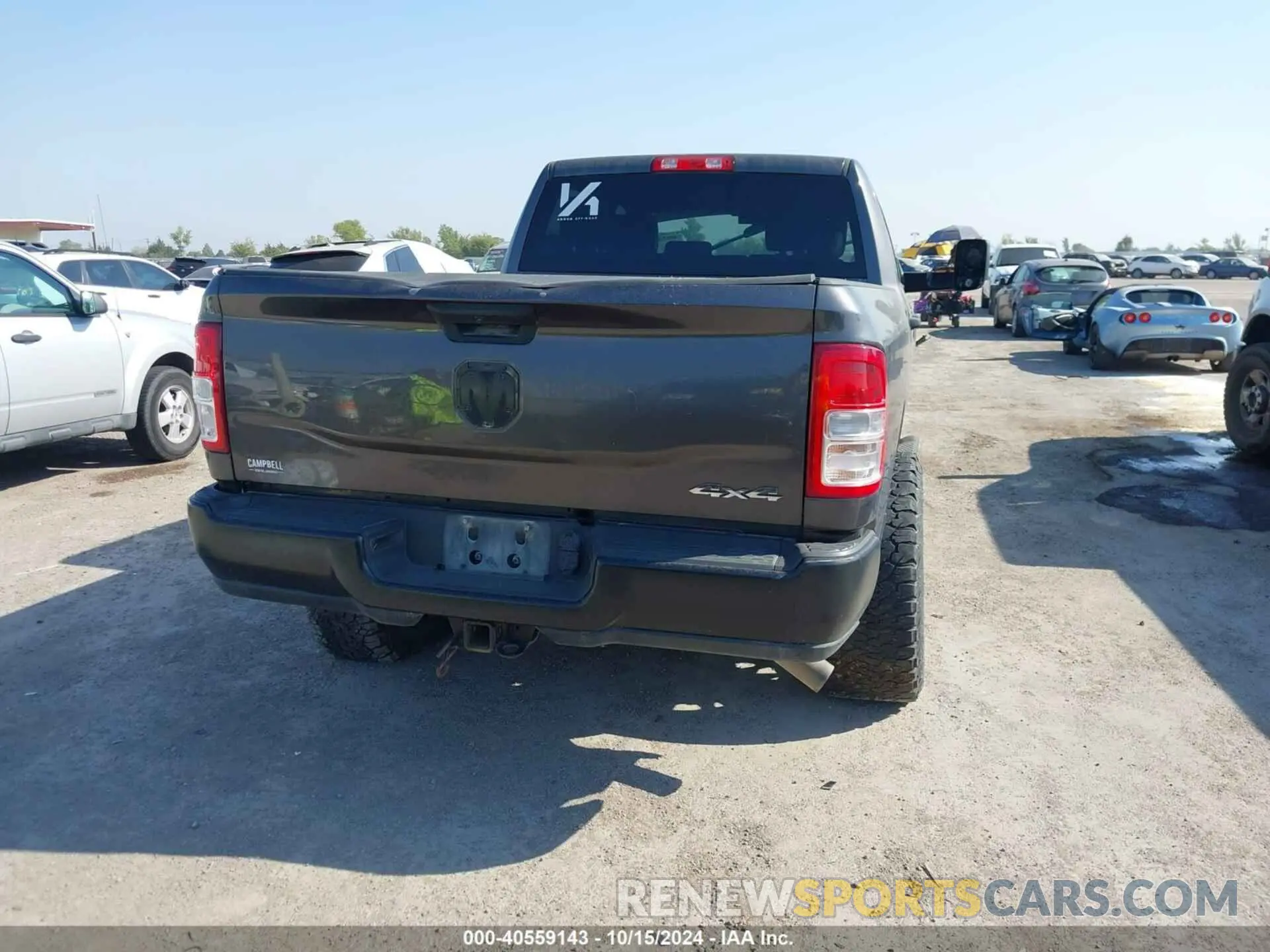 16 fotografías del automóvil dañado 3C6UR5CJ1MG584023 RAM 2500 2021