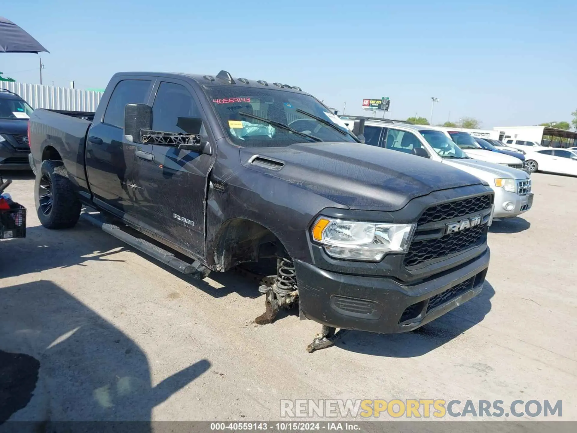 6 fotografías del automóvil dañado 3C6UR5CJ1MG584023 RAM 2500 2021