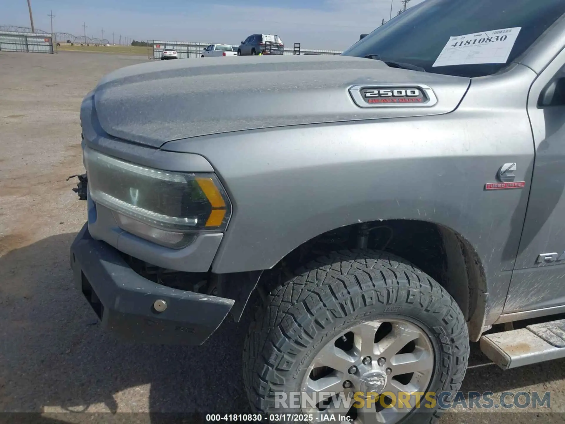 6 fotografías del automóvil dañado 3C6UR5DL1NG178793 RAM 2500 2022