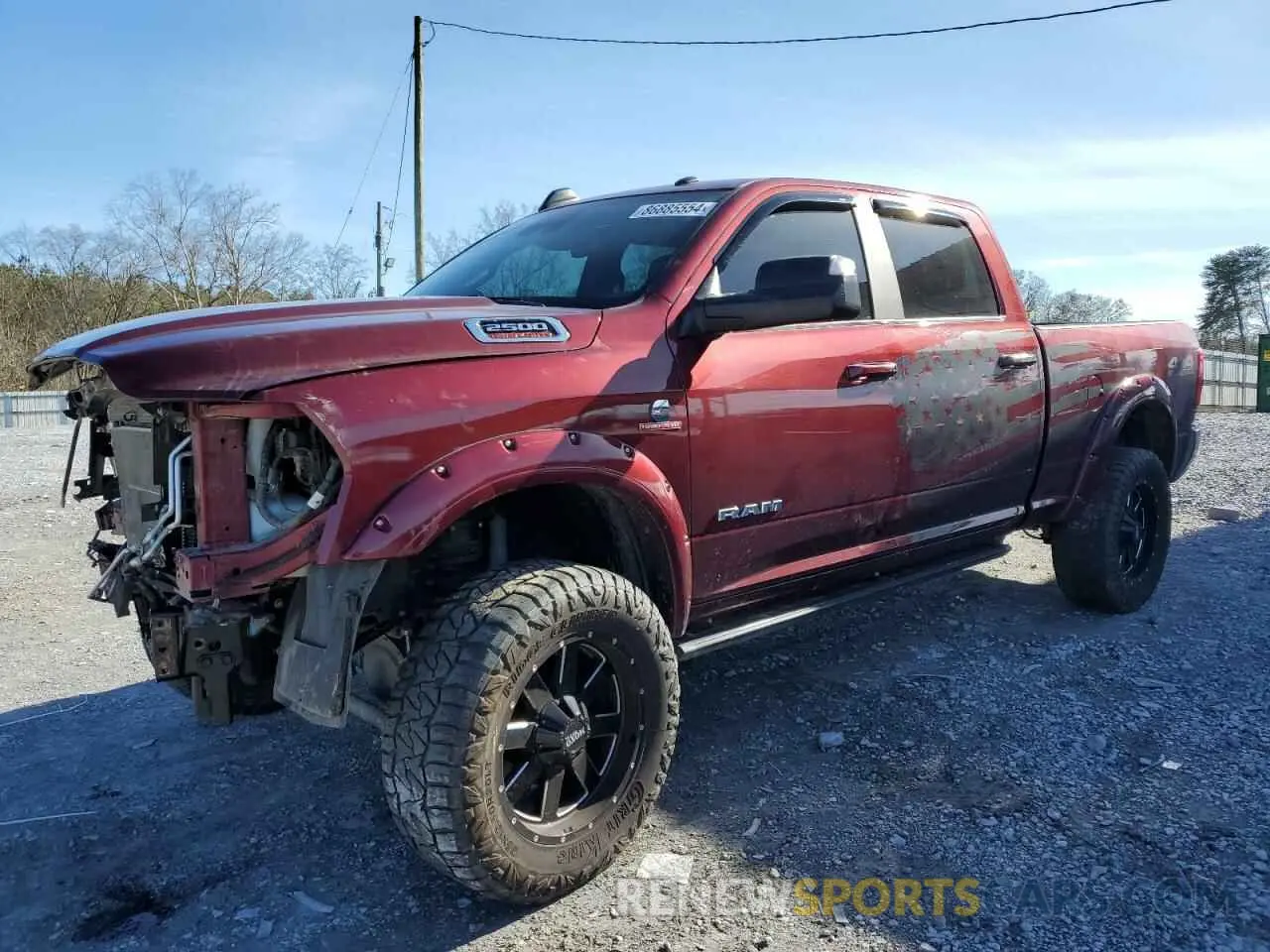 1 fotografías del automóvil dañado 3C6UR5DL4NG262770 RAM 2500 2022