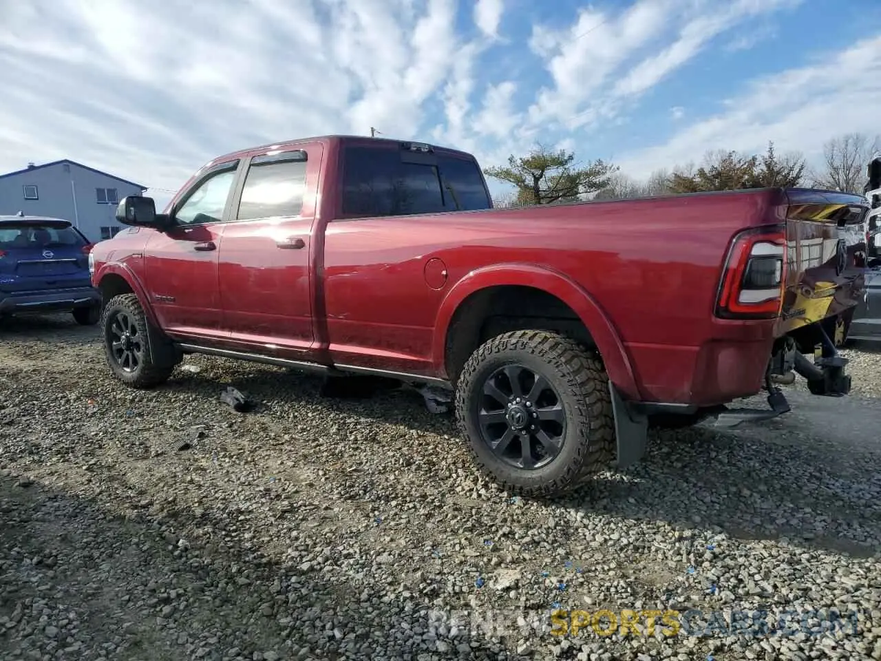 2 fotografías del automóvil dañado 3C6UR5KJ5NG116850 RAM 2500 2022