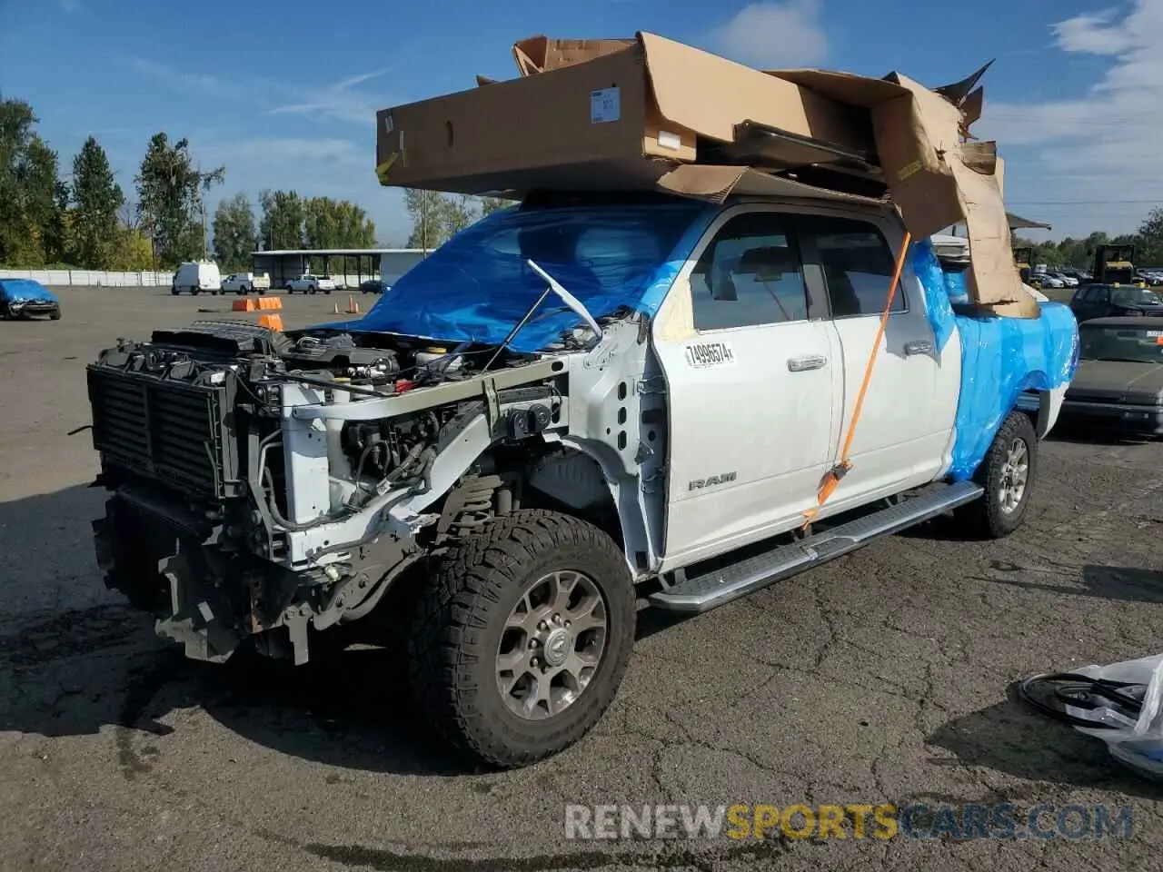 1 fotografías del automóvil dañado 3C6UR5NL7NG222536 RAM 2500 2022