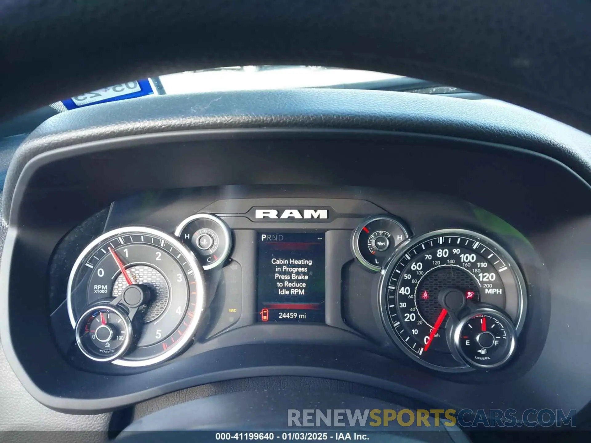 7 fotografías del automóvil dañado 3C6UR5CL5PG517155 RAM 2500 2023