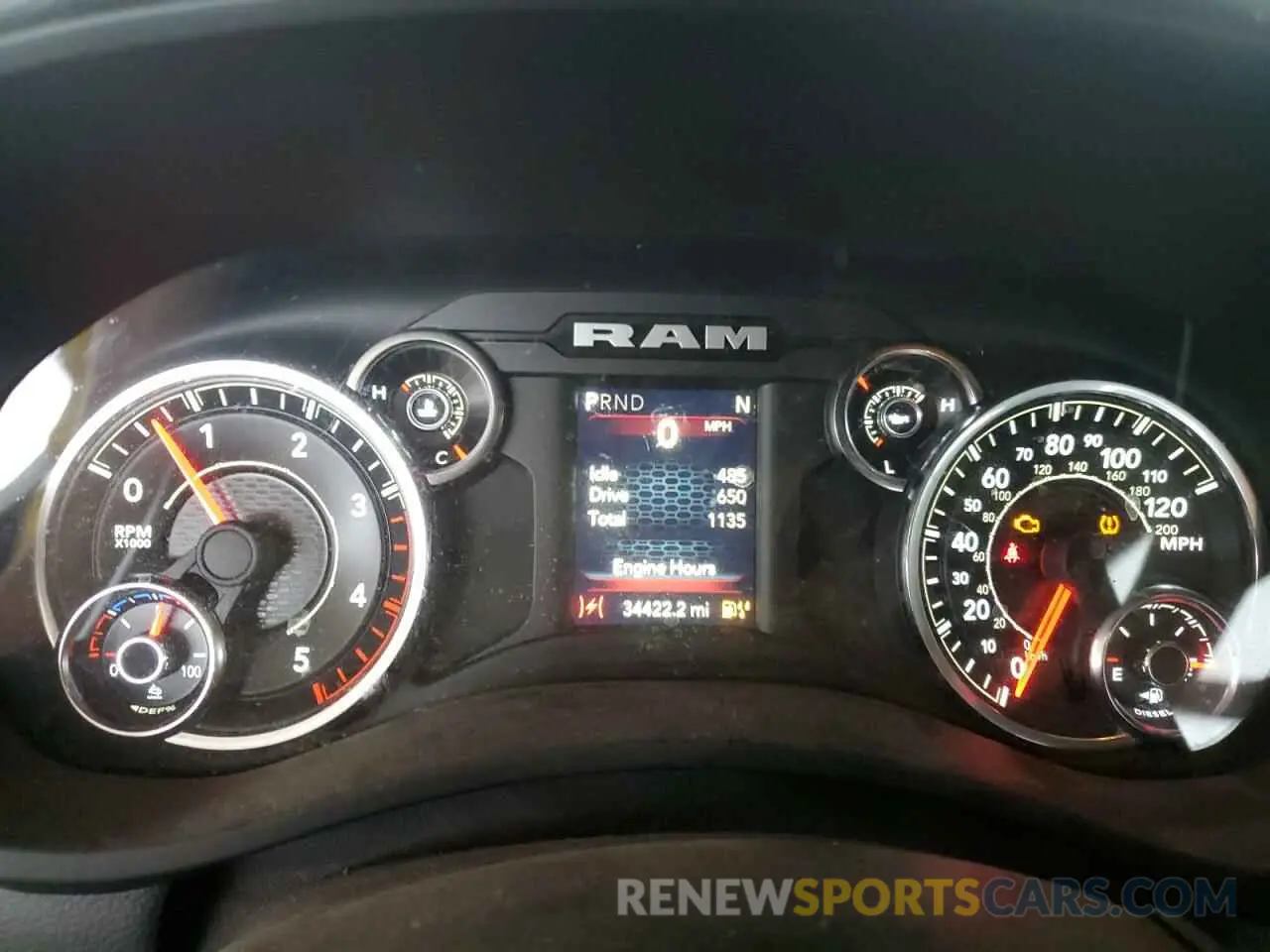 9 fotografías del automóvil dañado 3C6UR5CLXPG543783 RAM 2500 2023