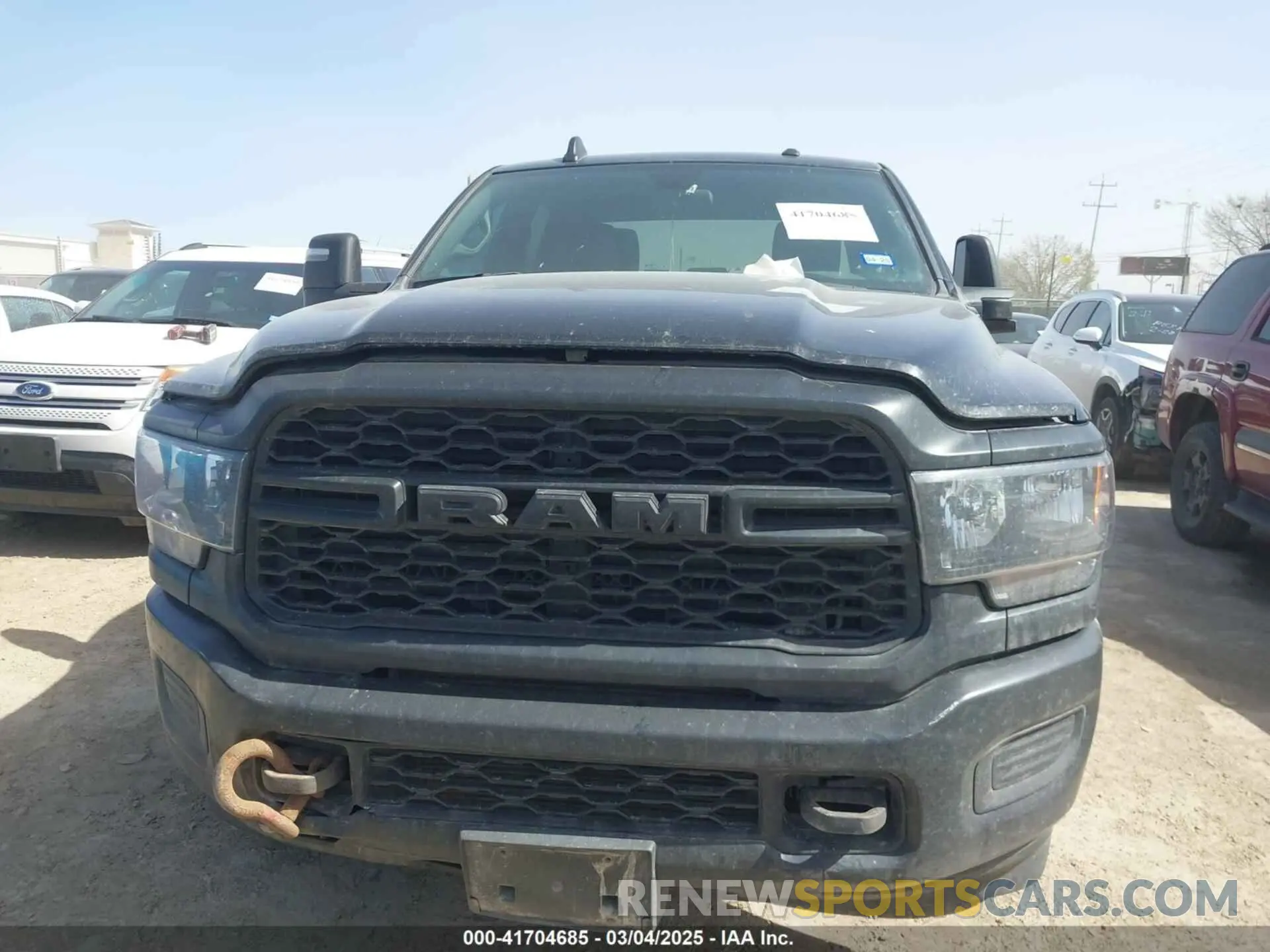 11 fotografías del automóvil dañado 3C6UR5HL2PG587012 RAM 2500 2023