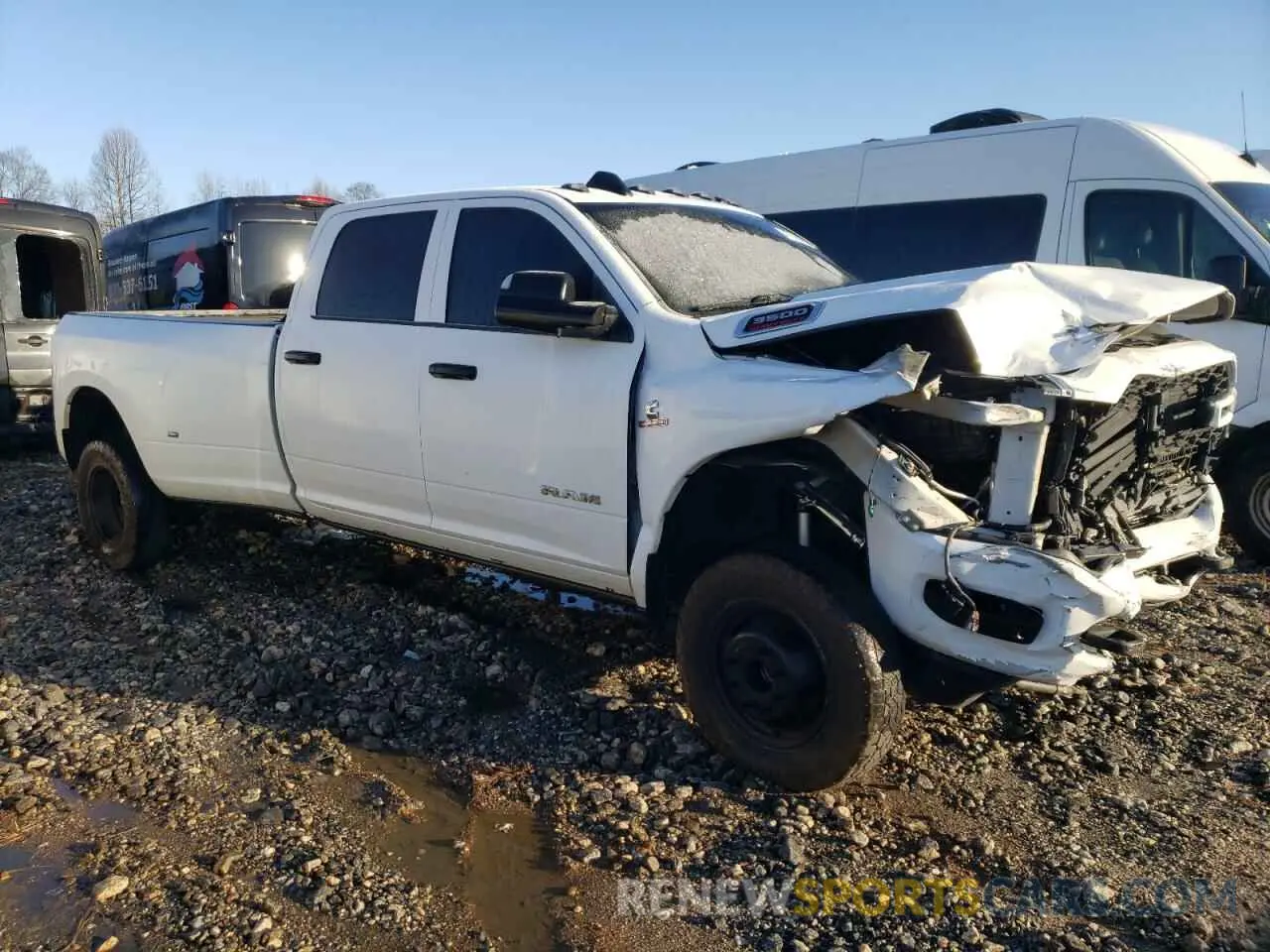 4 fotografías del automóvil dañado 3C63RRGL4KG629015 RAM 3500 2019