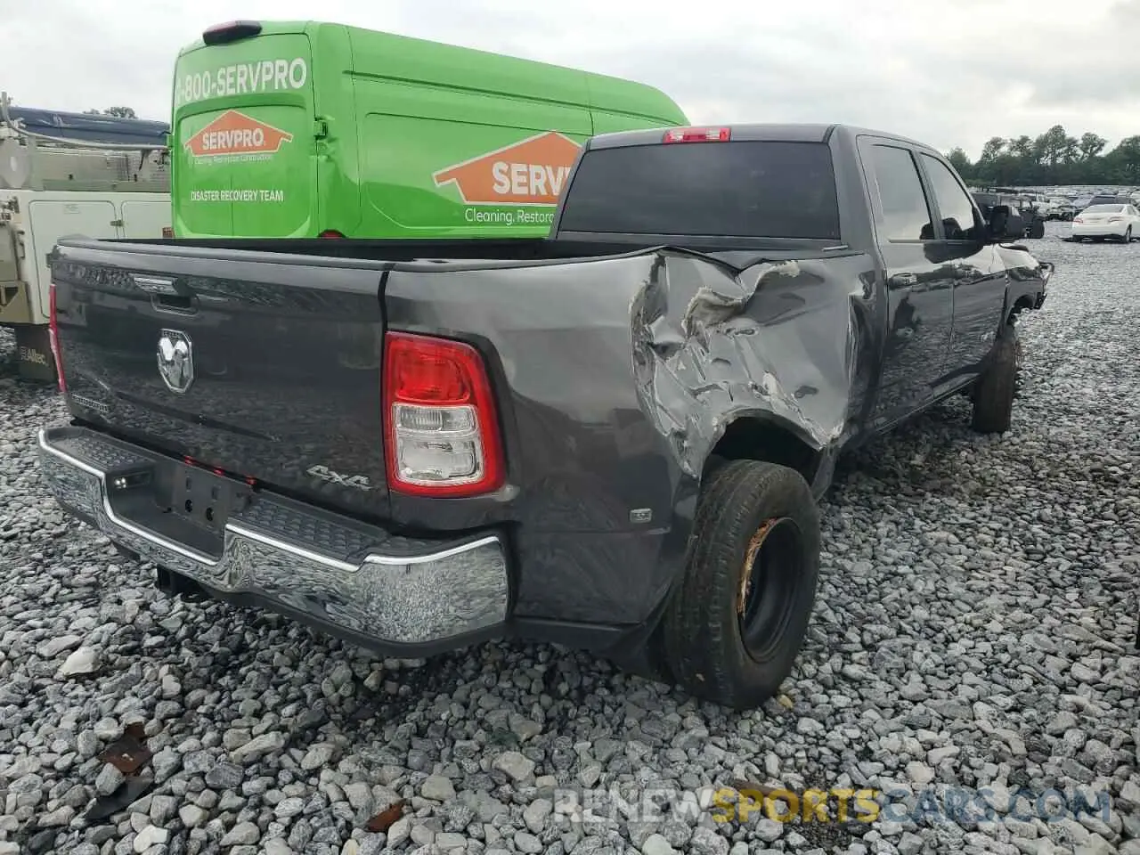 4 fotografías del automóvil dañado 3C63RRHL6KG620119 RAM 3500 2019