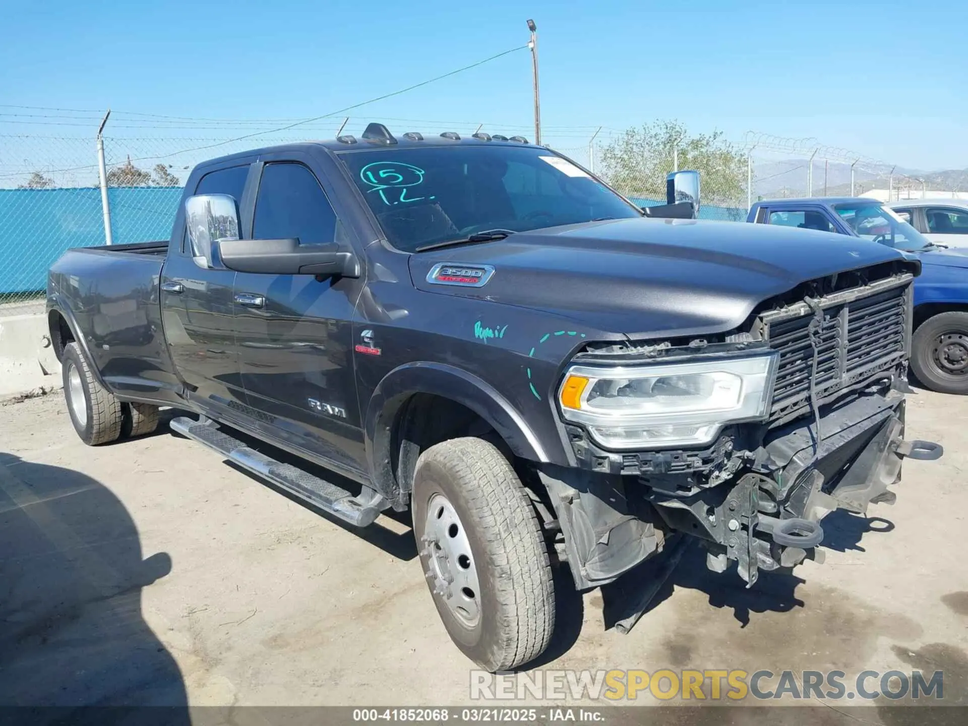 1 fotografías del automóvil dañado 3C63RRJL7KG537146 RAM 3500 2019