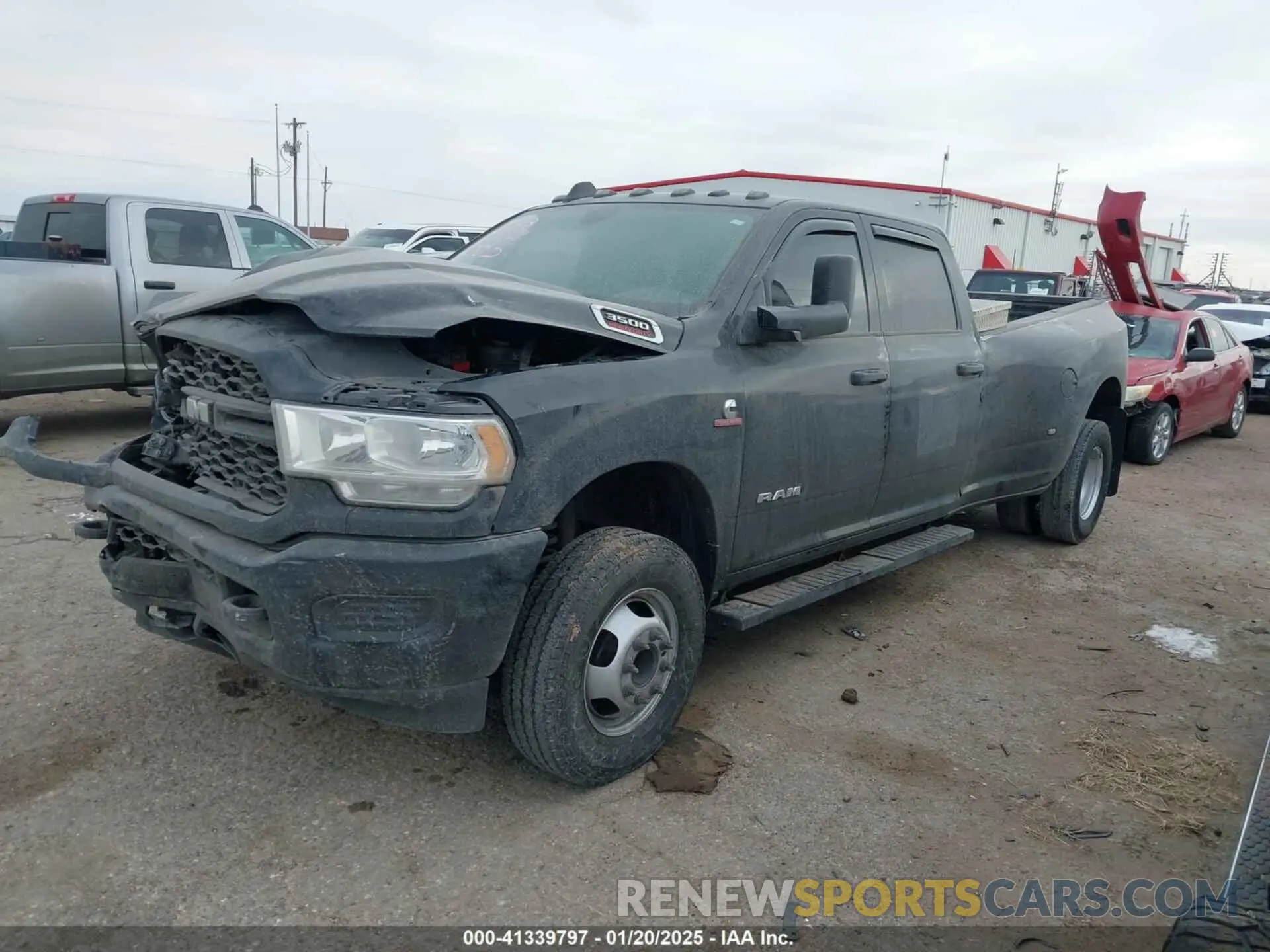 2 fotografías del automóvil dañado 3C63RRGL2NG357665 RAM 3500 2022
