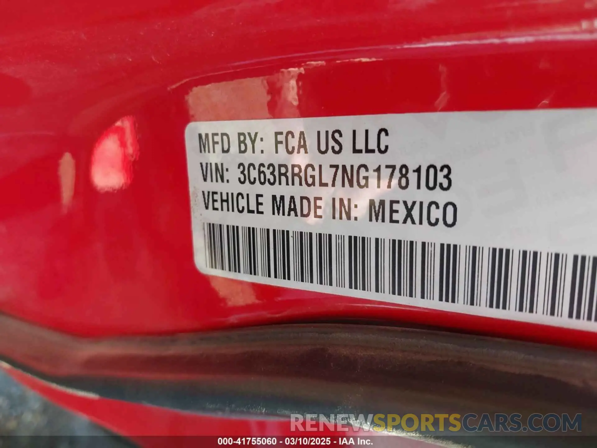 8 fotografías del automóvil dañado 3C63RRGL7NG178103 RAM 3500 2022