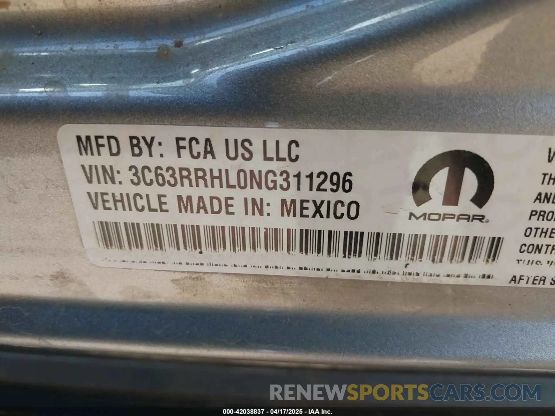8 fotografías del automóvil dañado 3C63RRHL0NG311296 RAM 3500 2022