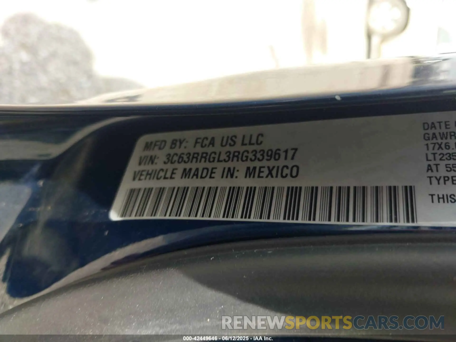9 fotografías del automóvil dañado 3C63RRGL3RG339617 RAM 3500 2024