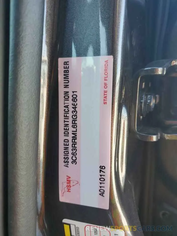 12 fotografías del automóvil dañado 3C63RRML6RG346601 RAM 3500 2024