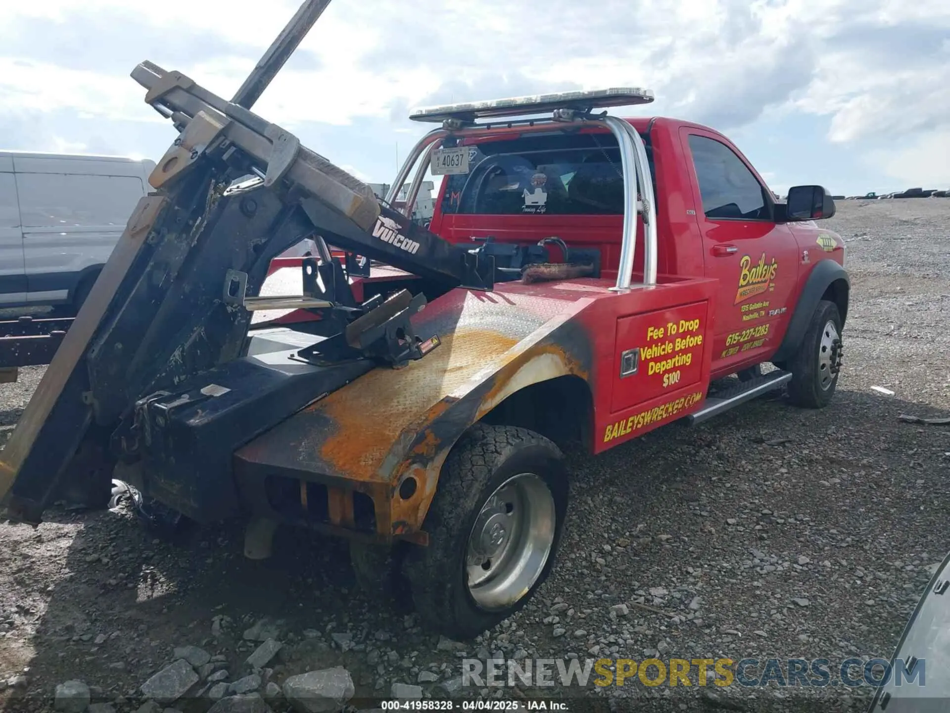 4 fotografías del automóvil dañado 3C7WRKAL2KG521713 RAM 4500 CHASSIS 2019