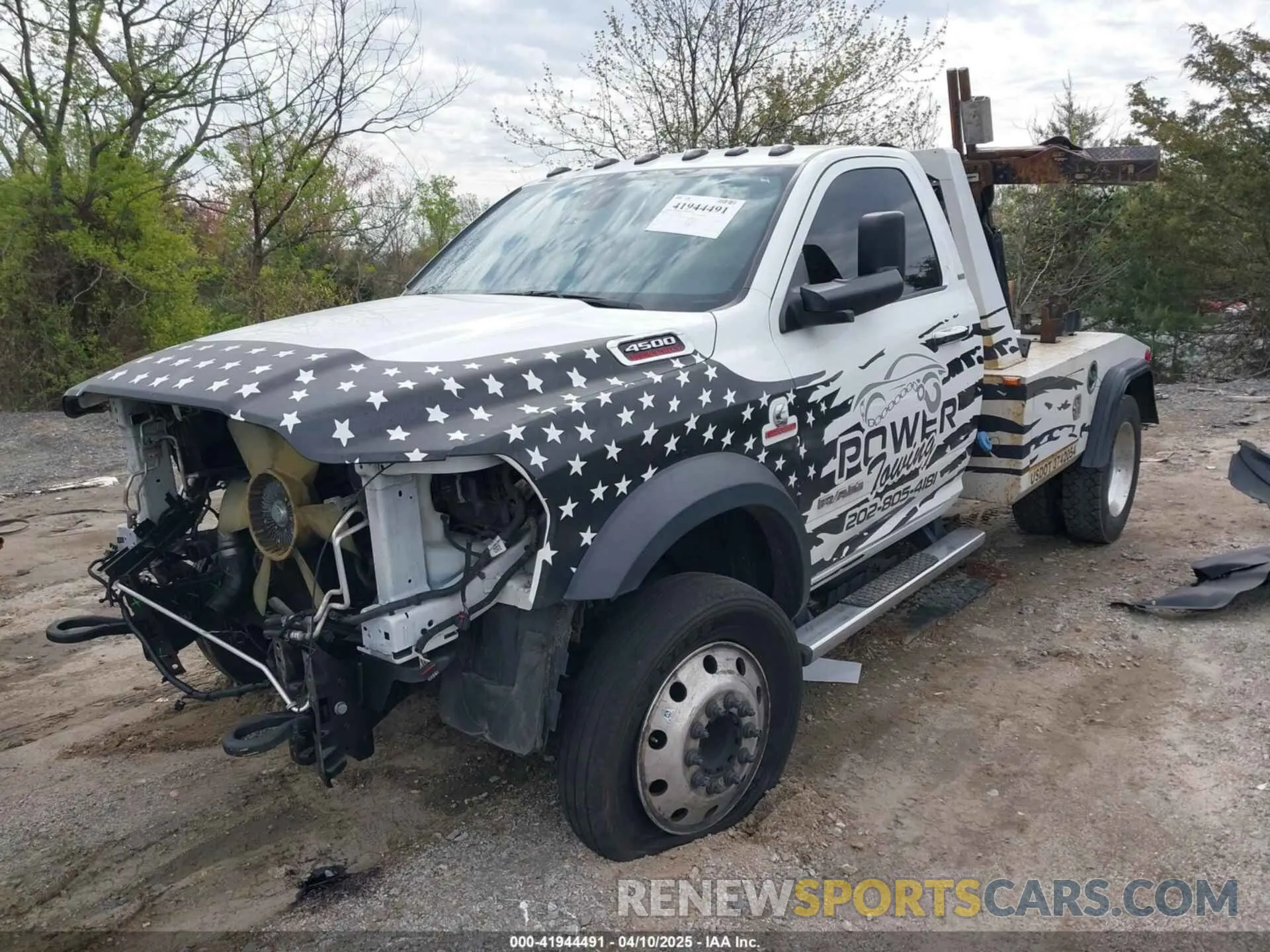 2 fotografías del automóvil dañado 3C7WRKAL1NG238207 RAM 4500 CHASSIS 2022