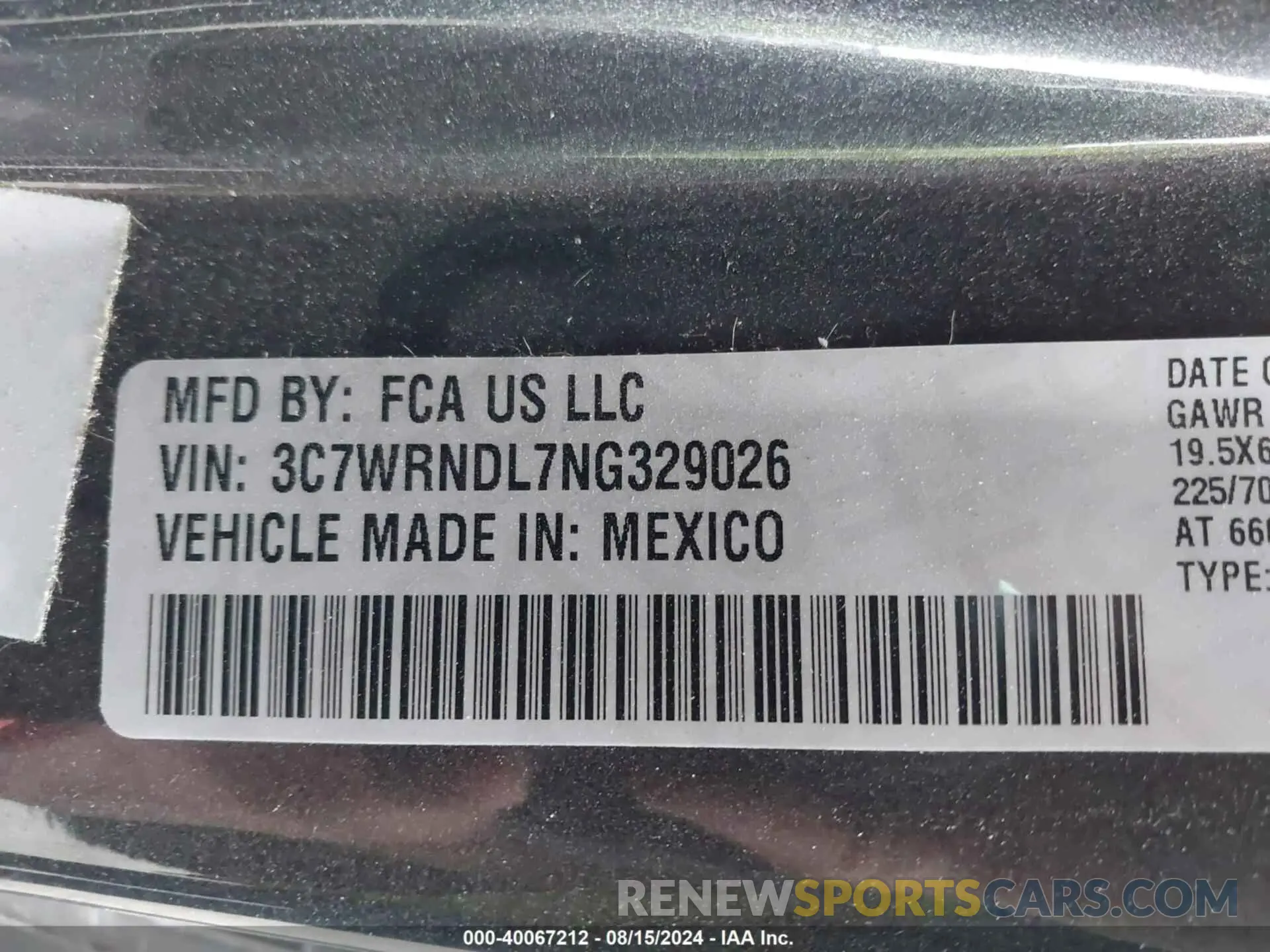8 fotografías del automóvil dañado 3C7WRNDL7NG329026 RAM 5500 CHASSIS 2022