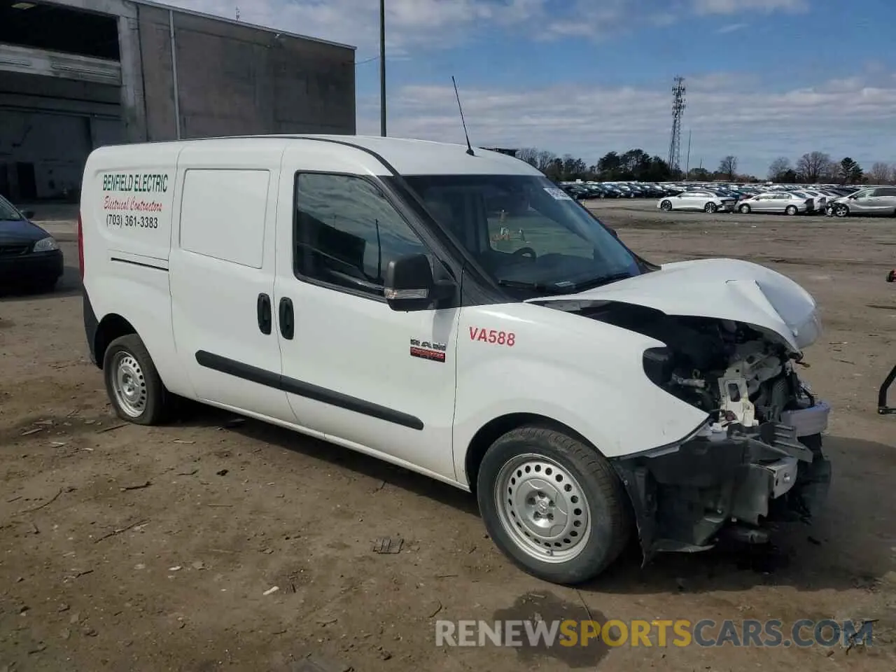 4 fotografías del automóvil dañado ZFBHRFAB8M6V76274 RAM All Models 2021