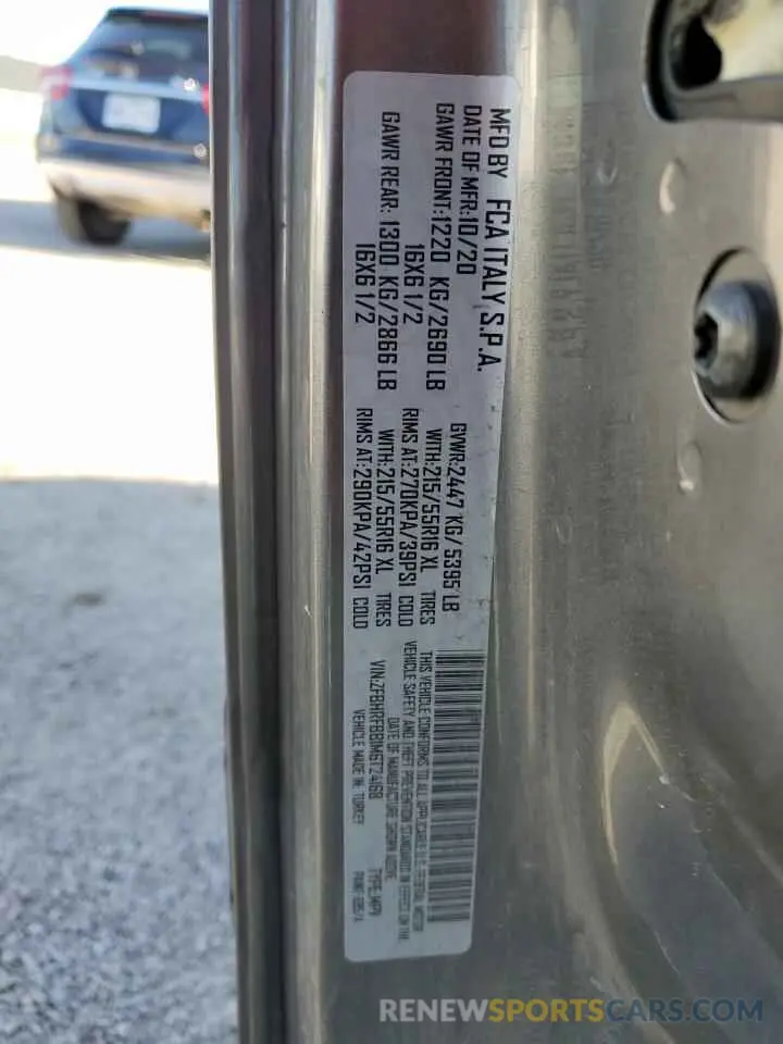 13 fotografías del automóvil dañado ZFBHRFBB1M6T24168 RAM All Models 2021