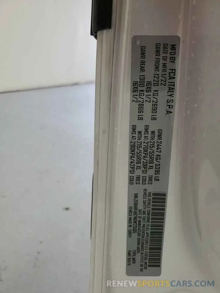12 fotografías del automóvil dañado ZFBHRFAB7N6W23585 RAM All Models 2022