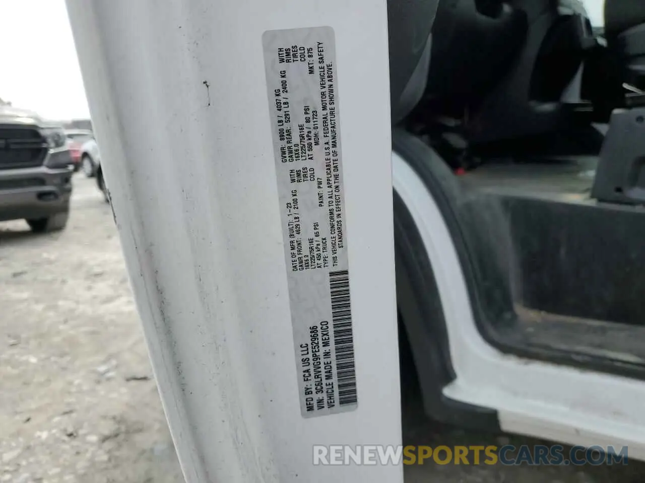 13 fotografías del automóvil dañado 3C6LRVVG9PE529686 RAM All Models 2023