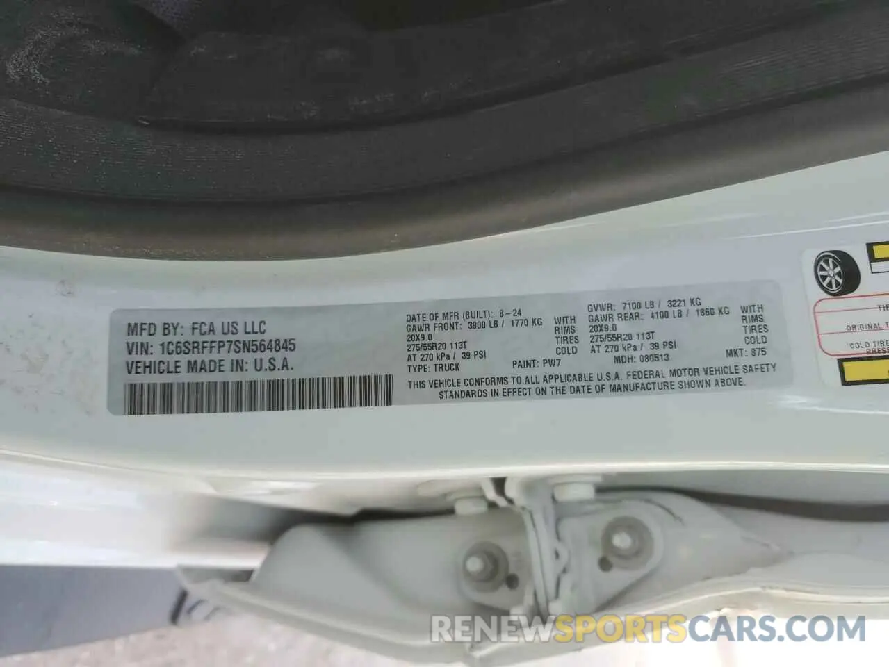14 fotografías del automóvil dañado 1C6SRFFP7SN564845 RAM All Models 2025