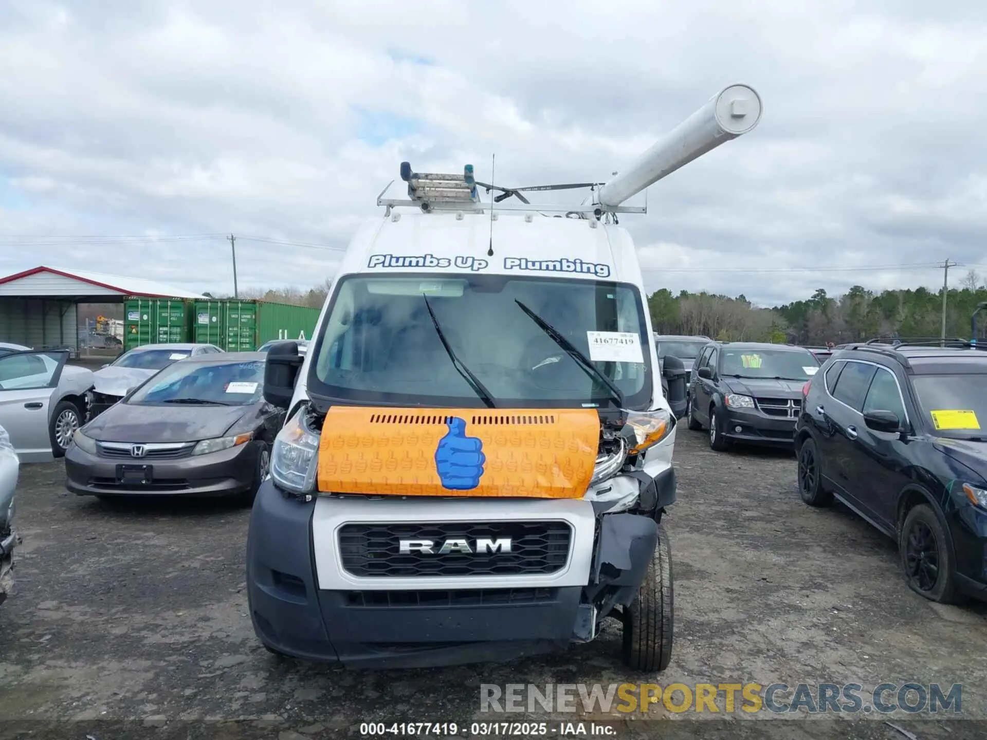12 fotografías del automóvil dañado 3C6TRVBG3KE532824 RAM PROMASTER 1500 2019