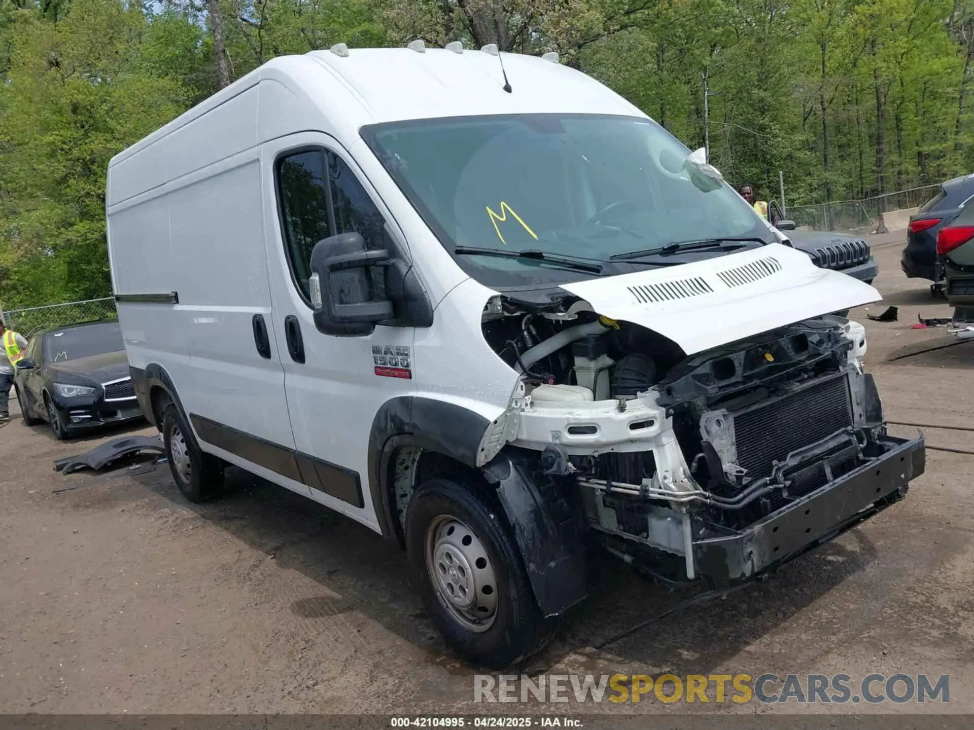 1 fotografías del automóvil dañado 3C6TRVBG7KE525665 RAM PROMASTER 1500 2019