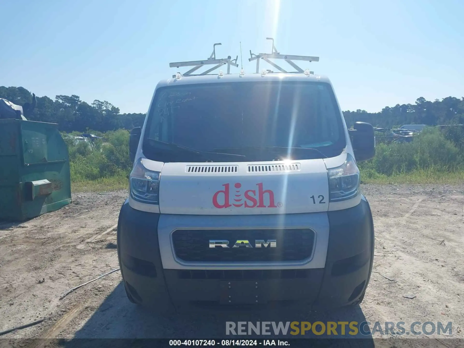 12 fotografías del automóvil dañado 3C6TRVAGXLE138238 RAM PROMASTER 1500 2020