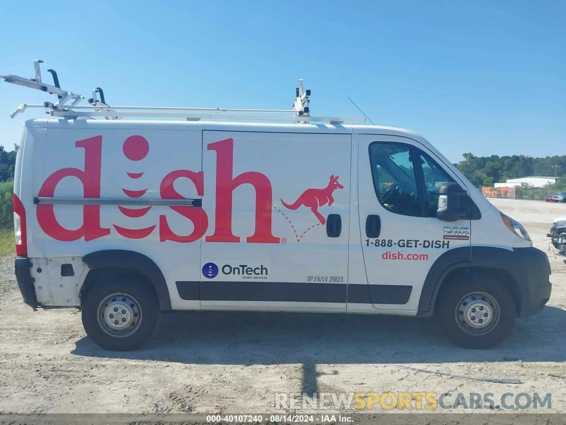 13 fotografías del automóvil dañado 3C6TRVAGXLE138238 RAM PROMASTER 1500 2020