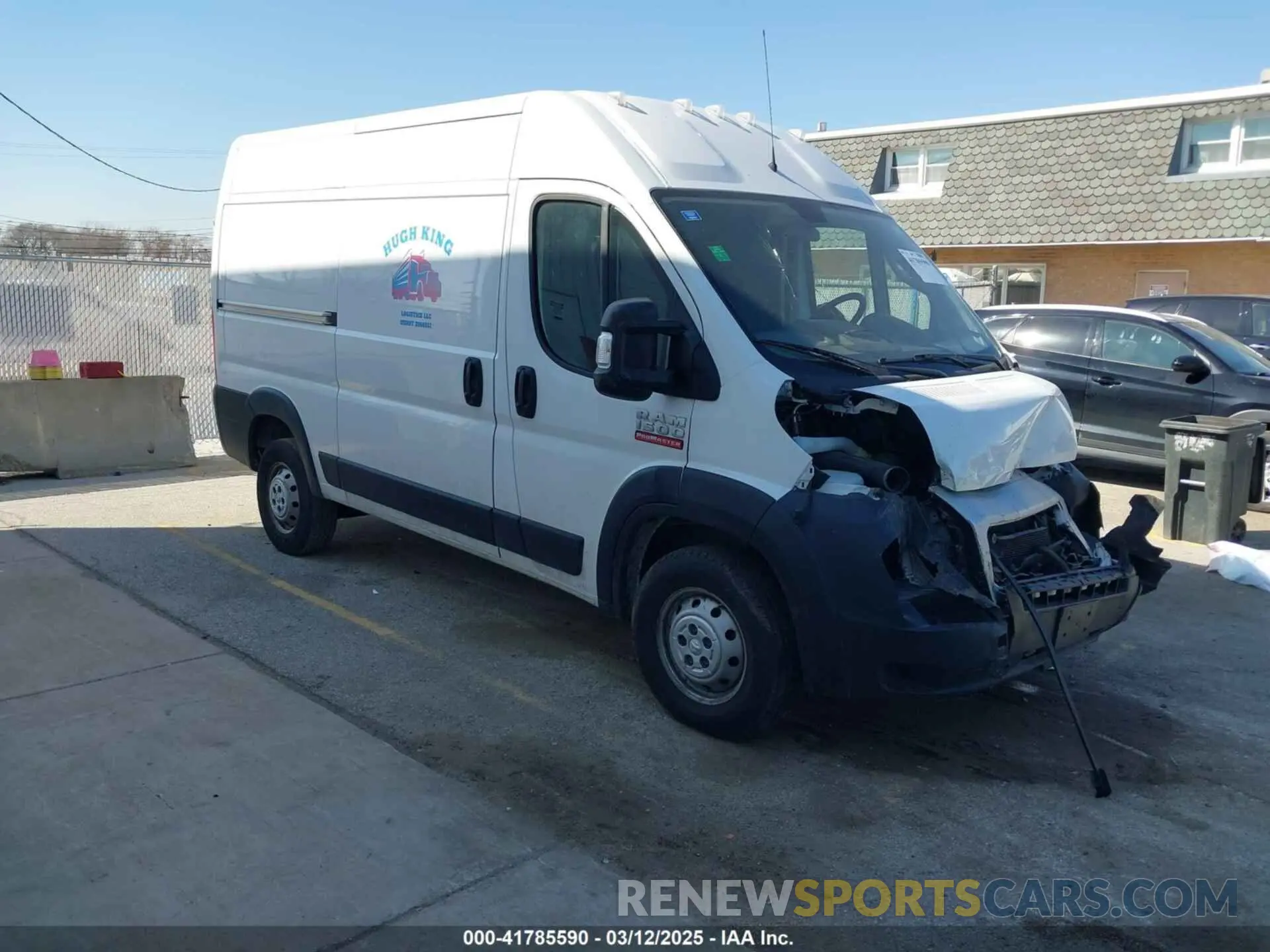 1 fotografías del automóvil dañado 3C6TRVBG6LE114033 RAM PROMASTER 1500 2020