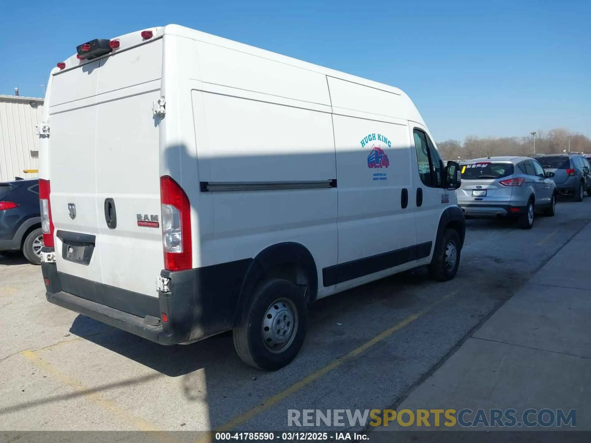 4 fotografías del automóvil dañado 3C6TRVBG6LE114033 RAM PROMASTER 1500 2020