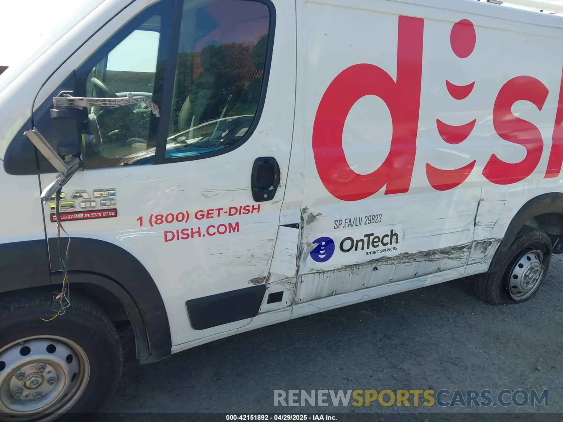 6 fotografías del automóvil dañado 3C6ERVAG9ME501672 RAM PROMASTER 1500 2021