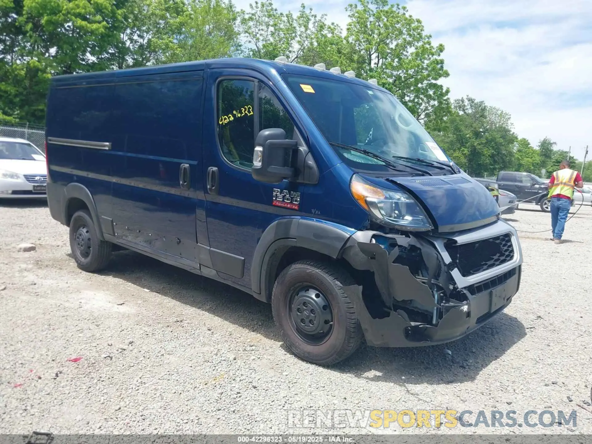 1 fotografías del automóvil dañado 3C6LRVAG0ME564750 RAM PROMASTER 1500 2021