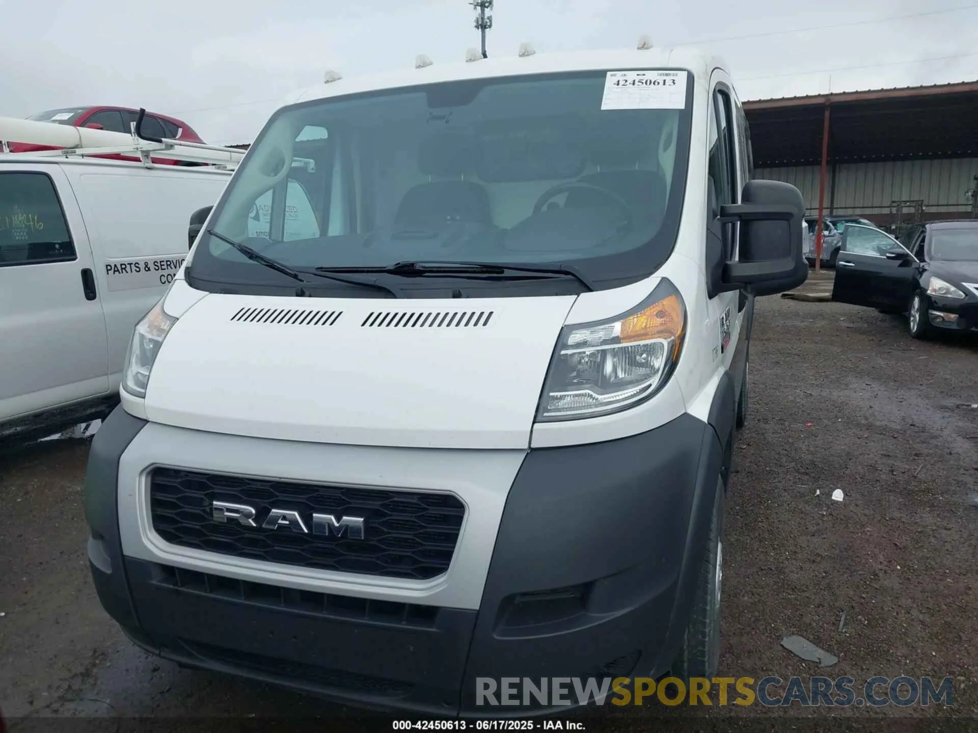 12 fotografías del automóvil dañado 3C6LRVAG1ME530011 RAM PROMASTER 1500 2021