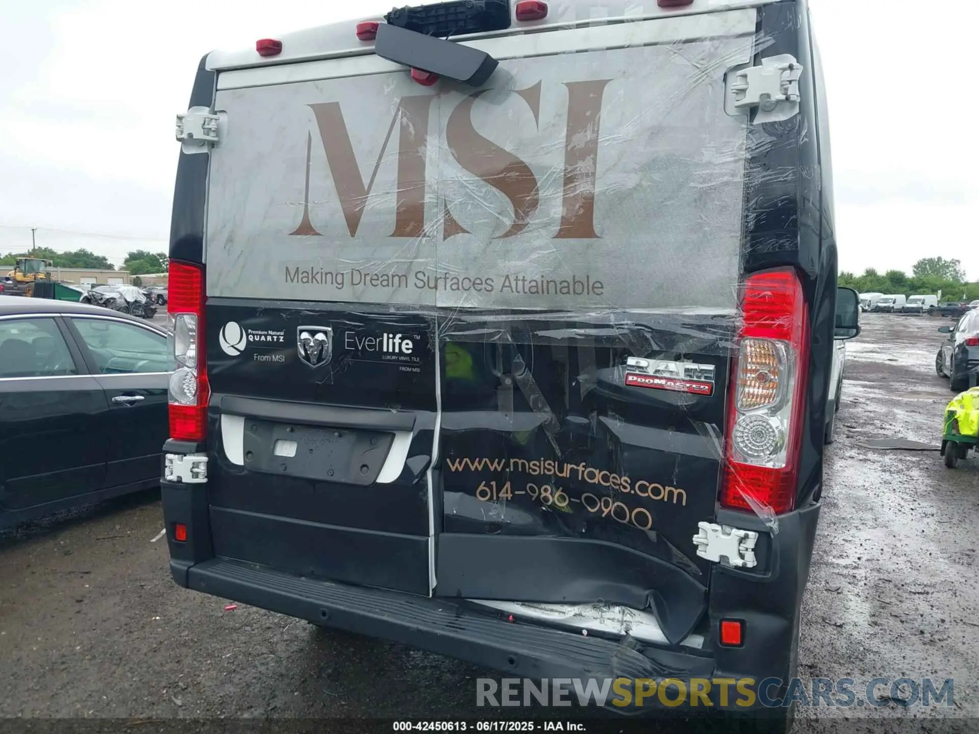 6 fotografías del automóvil dañado 3C6LRVAG1ME530011 RAM PROMASTER 1500 2021