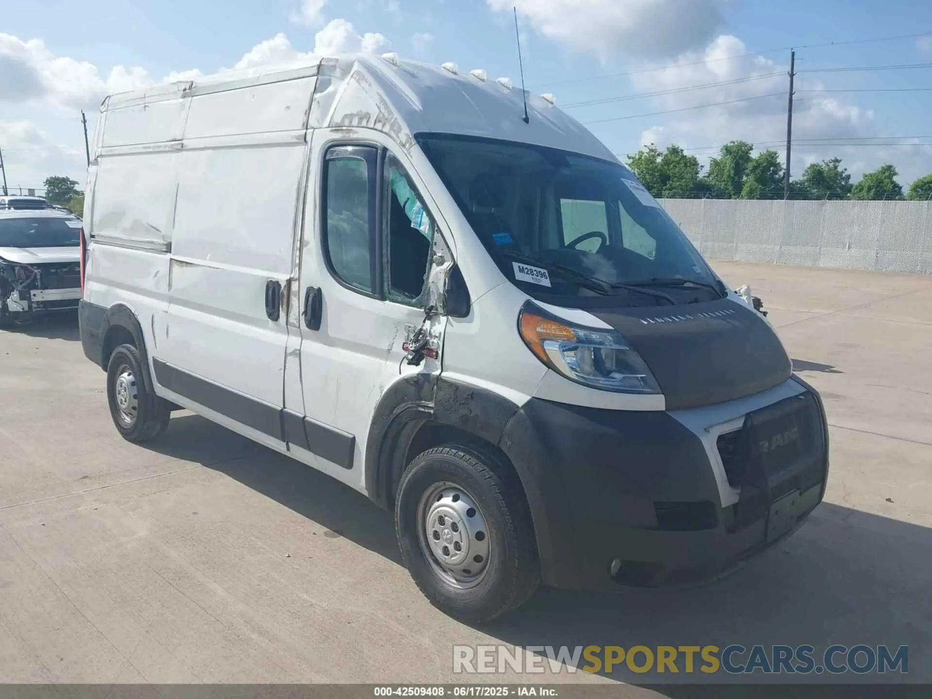 1 fotografías del automóvil dañado 3C6LRVBG1ME581703 RAM PROMASTER 1500 2021