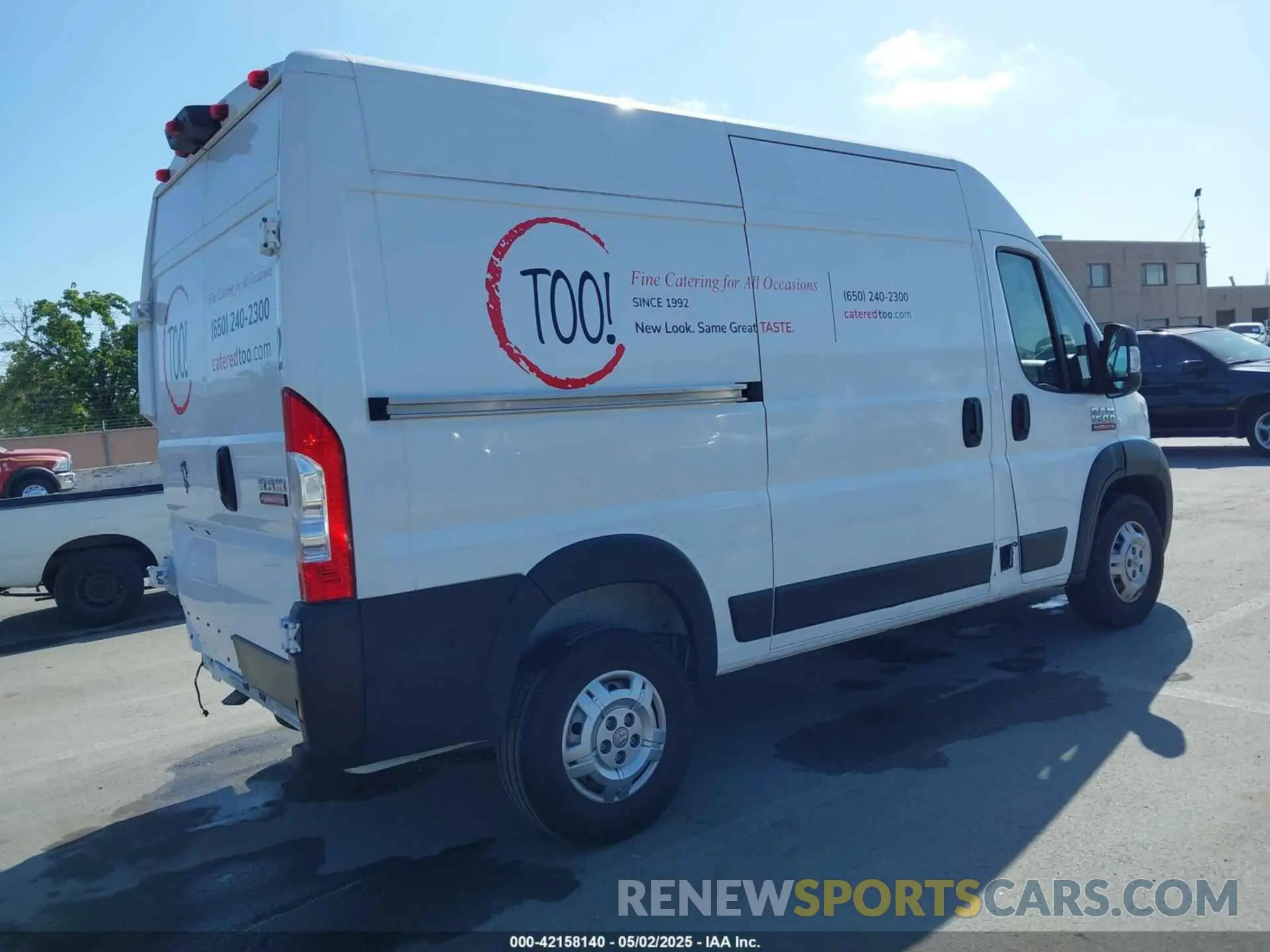 4 fotografías del automóvil dañado 3C6LRVBG5ME567156 RAM PROMASTER 1500 2021