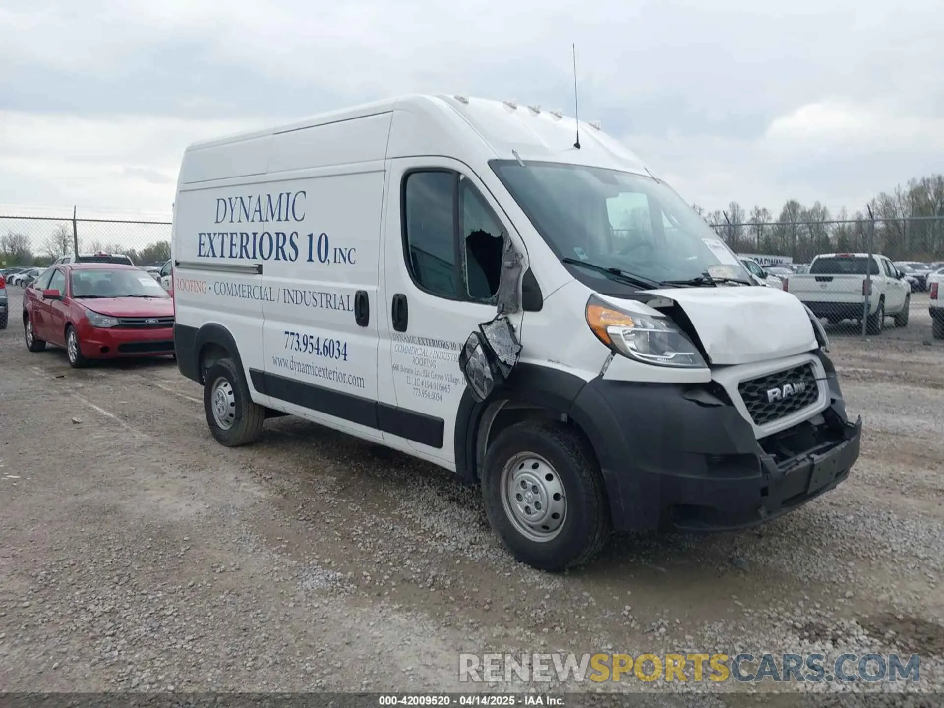 1 fotografías del automóvil dañado 3C6LRVBG8ME512250 RAM PROMASTER 1500 2021