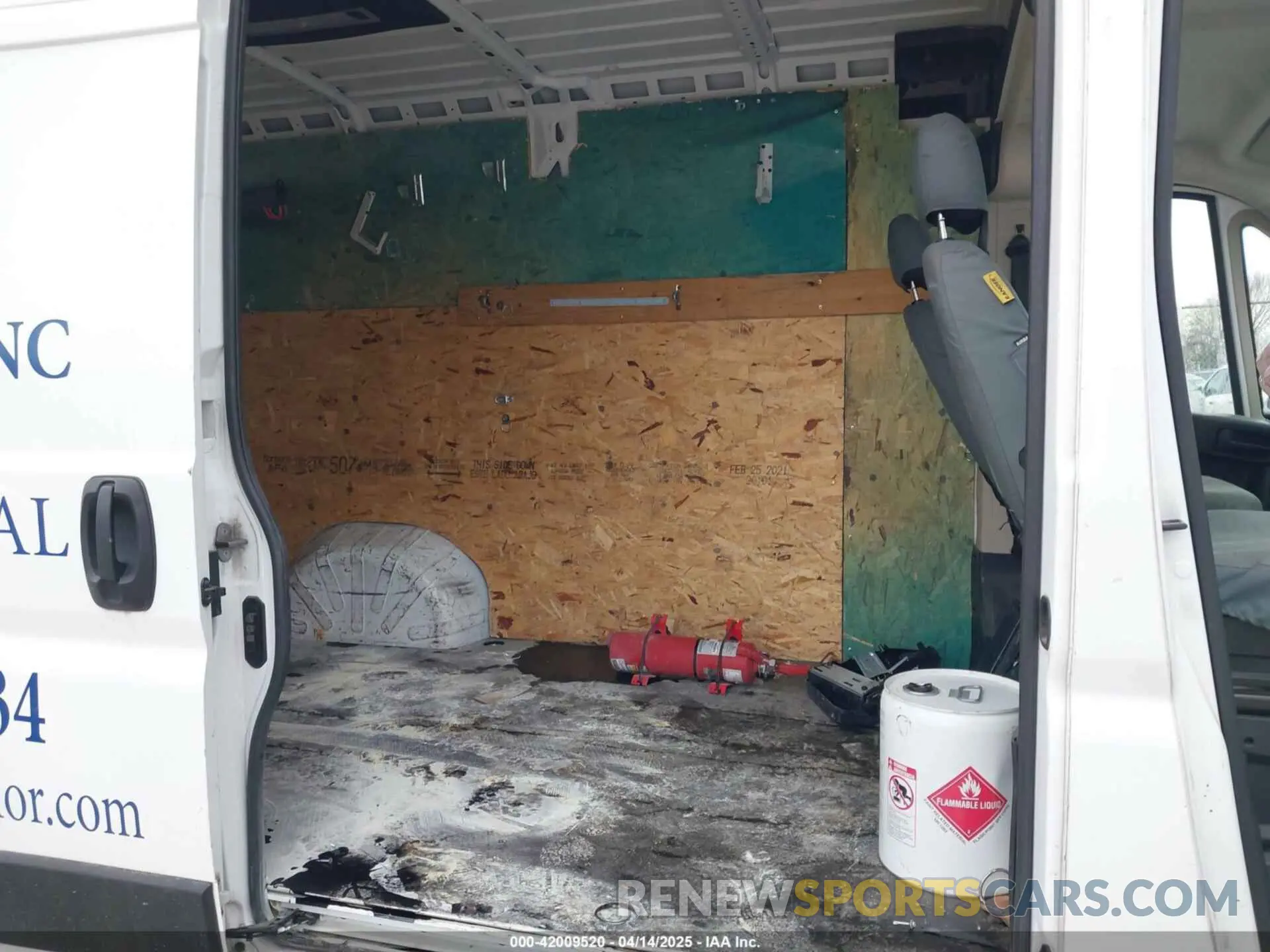 8 fotografías del automóvil dañado 3C6LRVBG8ME512250 RAM PROMASTER 1500 2021
