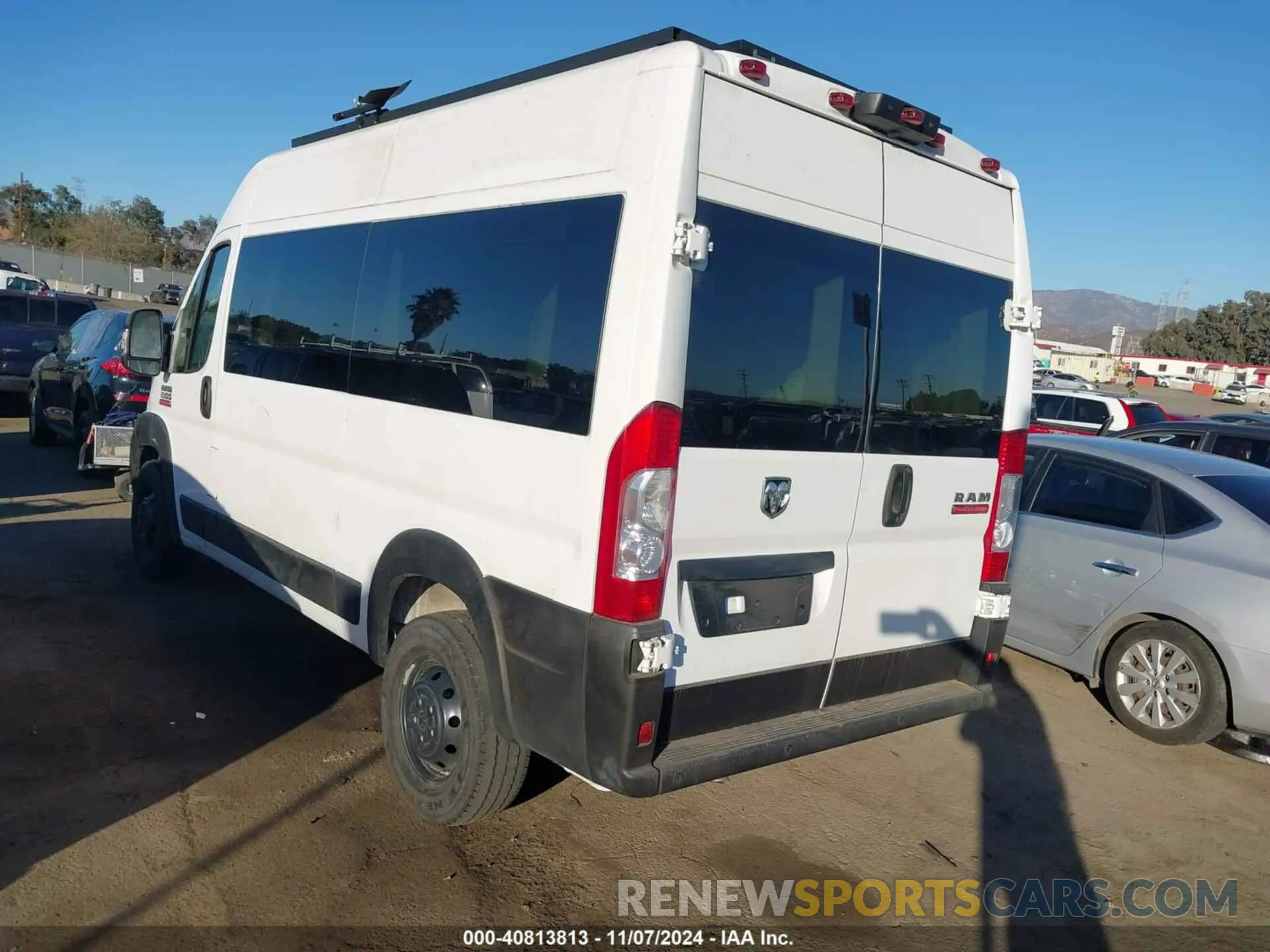 3 fotografías del automóvil dañado 3C6LRVBG8ME539769 RAM PROMASTER 1500 2021
